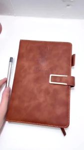 Onhand 416 Pages A5 Faux Leather Thick Business Notebook Journal Diary writing Notepad with Pen