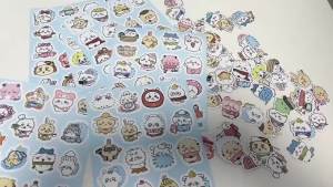 Bandai | Hot Selling Chiikawa 100Pcs Cartoon Stickers Cute Decals for DIY Decor Water Cups & Luggage Anime Peripheral Decorative Stickers