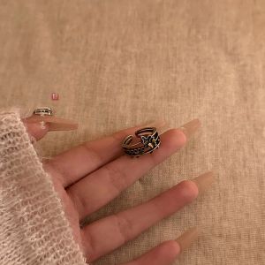 Vintage Ring for Women Index Finger Stacked Wear Old Fashioned Ethnic Style Retro Ring Finger Ring Fashion Jewelry Accessories