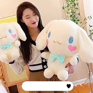 Anime Sanrio Kawaii Cinnamoroll Plush Toys Pillow Action Figure Stuffed Animal Comfort Soft Doll Children Toys Christmas Gift