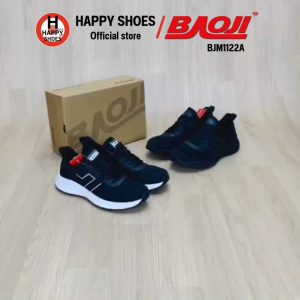 [🥇บาโอจิแท้100%🔢เบอร์พิเศษ46-47🆓ฟรี...ถุงเท้า 1 คู่] BAOJI รุ่น BJM1122A รองเท้าผ้าใบชาย รองเท้าทำงานผู้ชาย ออกกำลังกาย พื้นนุ่ม เบา สบายเท้า