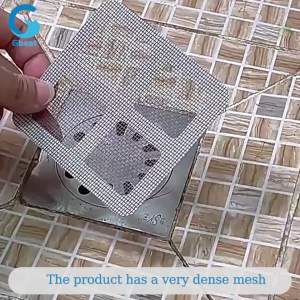 Gbest 10/30pcs Disposable Floor Drain Sticker Shower Drain Hair Catcher Mesh Stickers Covers Sink Strainer Filter Hair Stopper For Bathroom Disposable Anti-blocking Filter Kitchen Insect proof Floor Drain Sticky Cover 地漏贴
