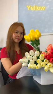 Artificial Flower fake flowers for decorations Artificial Tulip fake flowers for bouquet Anniversary Party Home Decor