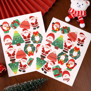 Christmas Cartoon Sticker Patch Small Jewelry Kids Gift Kindergarten Reward Small Gift for Children and Students