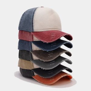 Washed Cotton Baseball Cap for Women Fitted Snapback Hats for Men Motorcycle Print Hip Hop Mens Summer Cap