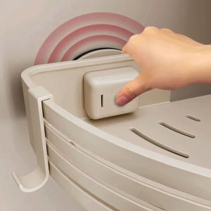 Suction cup storage rack bathroom storage basket bathroom washbasin non perforated wall mounted toilet storage rack