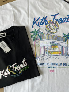 Undefendable Donut New Trendy Japanese Summer Couple Base Letter T-Shirt Short Sleeve Cotton Breathable round Neck Top