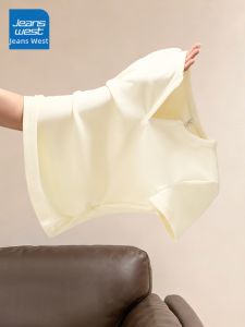 Jeanswest | Áo thun nữ mùa hè dáng lửng cổ chữ V ôm sát
