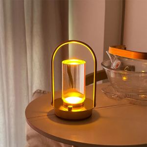 LED Cordless Table Lamp: Industrial Style Desk Lamps, Outdoor Camping Light, and Creative Night Lights