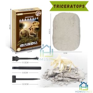 Dinosaur Fossil Digging Kit Children Science Excavation Tool Archeology Bone Skeleton Educational Toy STEM Kids Gift