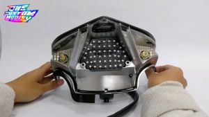 LAMPU REM LED BEAT KARBU RUNNING 8 & 10 MODE BONUS LED T10 RUNNING AUTO MANUAL LAMPU REM BELAKANG - Lazada