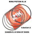 RING PISTON RIK 54 54.5 55 55.25 57 58 58.5 59 60 61 62 63 64 65 66 67 68 69 70 71 72 MM TEBAL 0.8x0.8x1.5 MM BY RIKEN. 