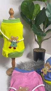 KAWAII QA°05 Pet Bear Crossbody Belt Series Shirt Cute Bear Pet Dress Clothes Summer Clothes Pet Shirt