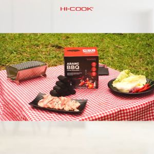 Hi-Cook Arang Briket BBQ Finger Hexagonal Premium 1 Box Berat 2 Kg