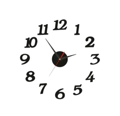 Jam Dinding 3D Analog modern Style jam dinding tempel