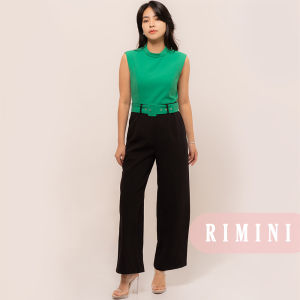 RIMINI - Jumpsuit Celana Kulot Wanita Belted Tanpa Lengan Size XS-XL - Feodora Jumpsuit 52403A02