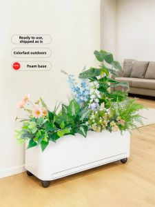 Decorative Artificial Green Plants Flower Box