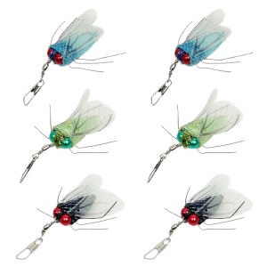 Feather Replacement Head for Cat Toy Batting Wand Mini Flying Insect Design Interactive Cat Playtime Bell Equipped Wand