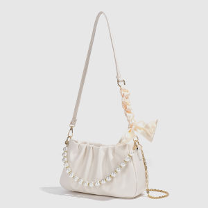 🌸Hàng Order🌸 Túi Xách Nữ CEEKAY Da Trơn Mềm Khoá Kéo Quai Da Phối Xích Quấn Nơ Dây Ngọc Sang Chảnh Nữ Tính🌸Hàng Quảng Châu