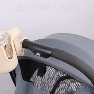 Plastic Stroller Cup Holder 2 IN 1 Universal Stroller Cup Holder Bottle Cup Can Holder ABS Plastic Hanger