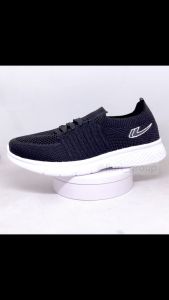 FIURI - NEW ERA - WILSON 37-43 HITAM PUTIH - SEPATU SNEAKERS SLIP ON BERTALI PRIA - SEPATU KNIT RAJUT - SEPATU OLAHRAGA JOGGING SENAM LAKI-LAKI - SEPATU SEKOLAH KERJA KULIAH - SEPATU CASUAL COWOK TRENDY MURAH PROMO DISKON