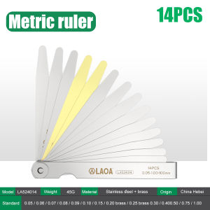 LAOA Stainless Steel Feeler Gauge Set Precision Gap Measuring Tool for Automotive Industrial Mechanical Maintenance 100mm