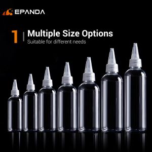 50pcs Transparent Plastic Squeeze Dropper Bottle Botol Plastik Refill Travel 10/20/30/50/60/100ml