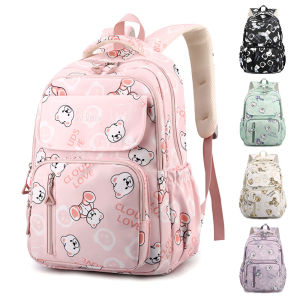 Bear Pattern Women Backpack Woman Bagpack Beg Galas Wanita Beg Sekolah Kolej Perempuan 背包女 双肩包女 1095