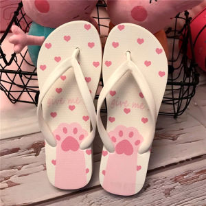 รองเท้าแตะส้นแบนแบบสวมสำหรับผู้หญิงในช่วงฤดูร้อนปี 2025 รองเท้าแตะแบบสวมสำหรับกลางแจ้งกันลื่น สไตล์เกาหลี รองเท้าแตะชายหาดสีดำ รองเท้าแตะแบบสวมส้นแบนสำหรับกลางแจ้ง