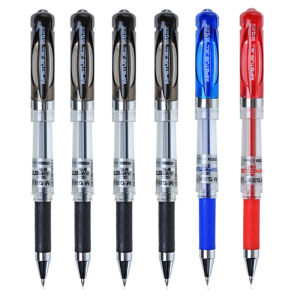 Morningside Stationery 1111 Power Gel Pen 0.7mm Bullet Tip Student Water Pen Thick Business Office Signing Pen Black Red Blue Large Capacity Thick Head Practice Pen