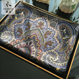 Elegant Paisley Cashew Flower 100%  Silk Large Scarf Womens Spring Autumn Silk Scarf True Silk Shawl Multi-Functional