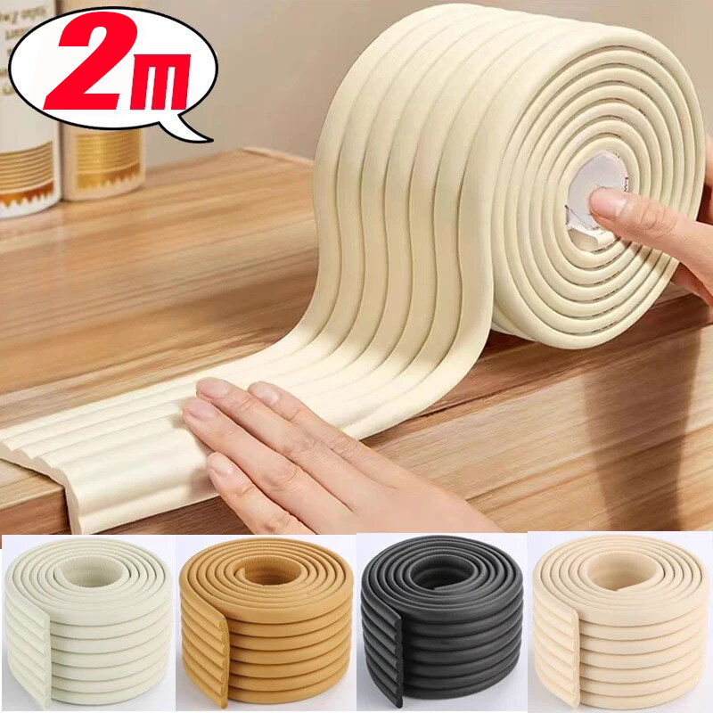 2M Children Safety Corner Protector Baby Protection Furniture Corners Angle Protection Anti-collision Soft Foam Strips Stickers