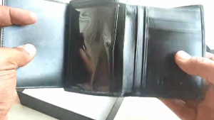 Dompet Lipat casual Pria Cowok Panjang Distro Bahan Kulit Asli Terbaru Cro 1201-12 Black