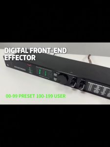 Professional audio sound processing Effect with a subwoofer output 2 microphone input interfaces CD/AUX/REC