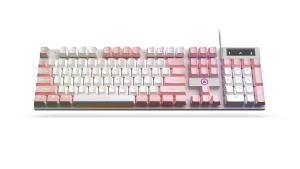 Bàn Phím Chơi Game Có Đèn Nền RGB Cảm Giác Cơ Học Chống Nước Thiết Kế Công Thái Học Cho PC Laptop Máy Tính Bảng - 104 Phím Đa Chức Năng