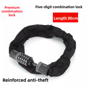 MONLEYTA | Outdoor Waterproof Mountain Bike Password Lock Electric Car Battery Lock Chain Lock Anti-Theft Special Chain Extended Length