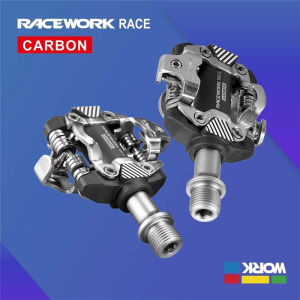 RACEWORK MTB SPD Clipless Pedals Self-Locking Mountain Bike Pedals with Cleats Sealed Bearing Bicycle Cycling Parts