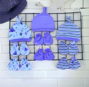 Set Topi Bayi Sarung Tangan Dan Sarung Kaki Bayi Newborn Model Terbaru Termurah