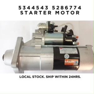 STARTER MOTOR 5344543 / QDJ2626  [24V 6KW 10T] [LIMITED STOCK. READY TO SHIP WITHIN 24HRS.] FOR DONGFENG SERIES TRUCK AND CUMMINS 6BT ENGINE