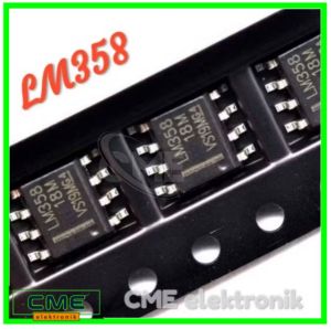 IC LM358 / LM358DR SOP-8 SMD OPERATIONAL AMPLIFIER PERSAMAAN AS358 JRC4558 KUALITAS BAIK
