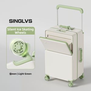 Front Opening Durable Big Capacity Suitcase 24 Inch