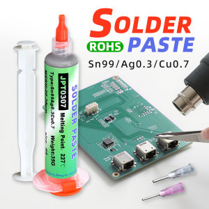 Lead Free High-Temperature Solder Paste Sn99 Ag0.3 Cu0.7 Needle Tube Mobile Phone USB Socket Repair LED Soldering