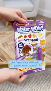 Melissa & Doug Scented Water Wow! Treats - Age 3+ years Mess Free Coloring Book Reusable Water-Reveal Activity Pad