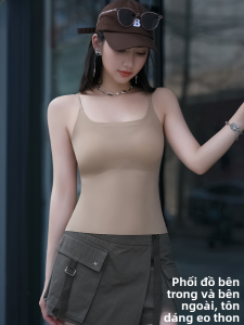 MiiOW | Áo ngực lụa băng không dây liền mạch Catman dành cho nữ mùa hè 2025 Áo ngực cố định kiểu dáng ngọt ngào màu trơn