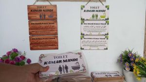 Hiasan dinding Doa masuk kamar mandi / Toilet