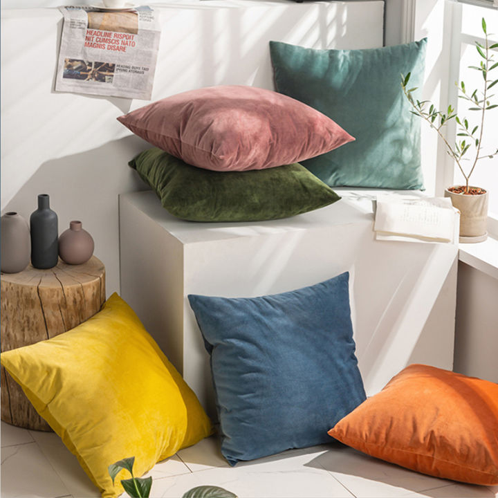 Solid Color Sofa Pillow Living Room Pillows Cushion Northern Europe Ins