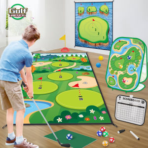 Export Export Kids Indoor and Outdoor Golf Clubs Game Mat Map Blanket Suit Putter Practice Toys