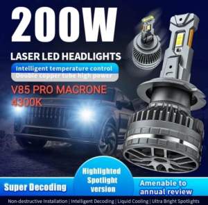 Lampu led mobil Mobilio Brio Hrv Jazz Freed Brv H4 LED MACRONE V85PRO 75W 4300K Garansi 1tahun