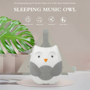 💥Toy Park Baby Bedside Sleep Helper Owl Music Player Baby Soother Music Player Lullaby Sleep Sound Device Baby Early Education Toys Smooth Safe Portable Great Baby Gift Cute Multifunctional White Noise Machine for Baby Sleeping Soother