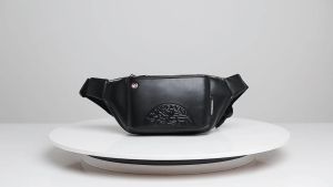 Mens waist bag Fashion leather  large capacity mens and women chest bag  wallet phones pack  sport belt bag  messenger bag